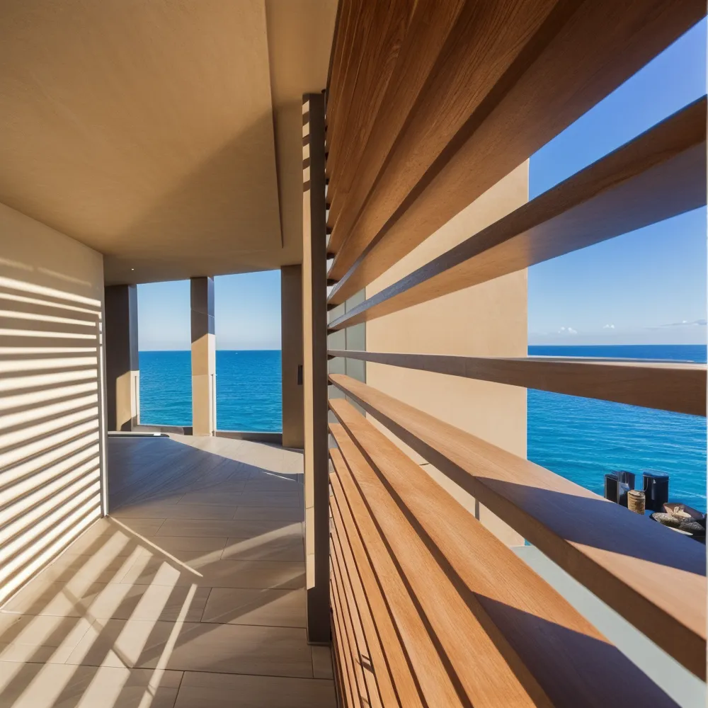 Solar shading system detail